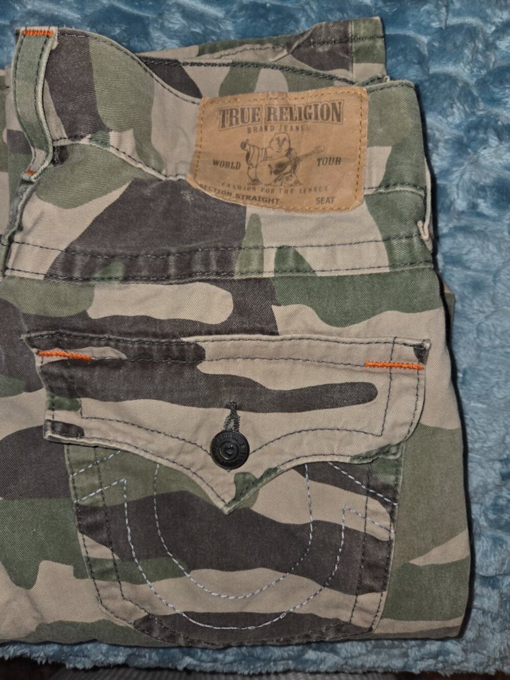 Mens true religion jeans camo size 32 - Picture 3 of 7